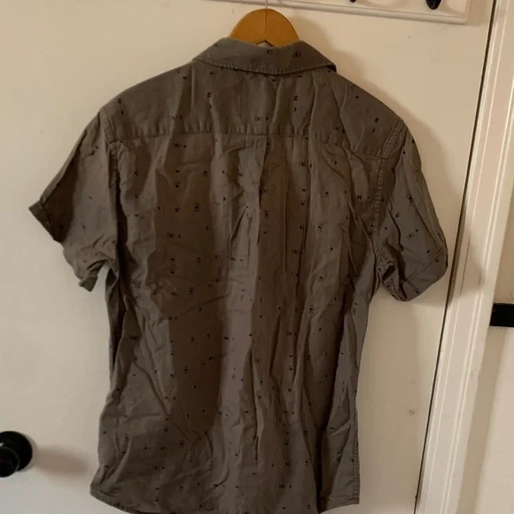 Men's green/gray Short Sleeve Shirt - Picture 6 of 6